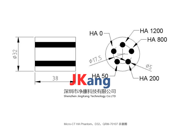 Micro-CT HA Phantom模体,QRM-MicroCT-HA骨密度模体